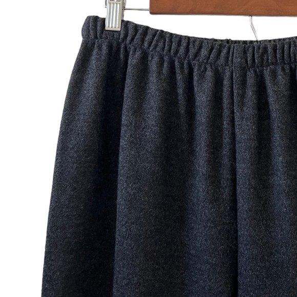 Eileen Fisher Wool Pull-On Pants In Charcoal Gray Size M - Picture 3 of 13